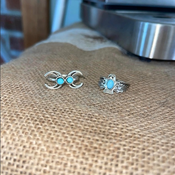 Faux Turquoise Rings - Picture 2 of 3